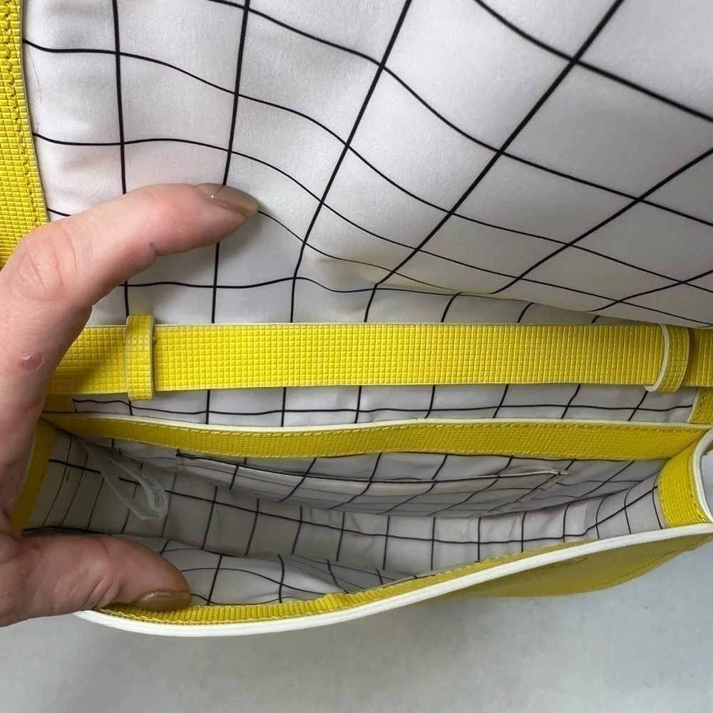 Kate Spade Saturday Half Circle Bag in Windowpane Leather